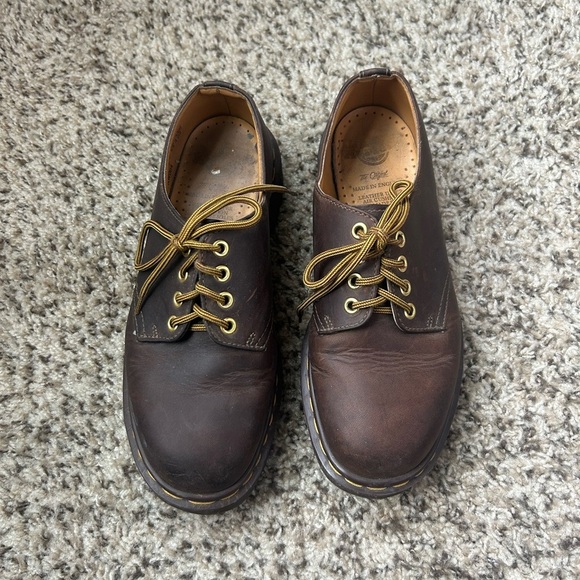 Dr. Martens Chocolate Brown Leather Derbys main image 6